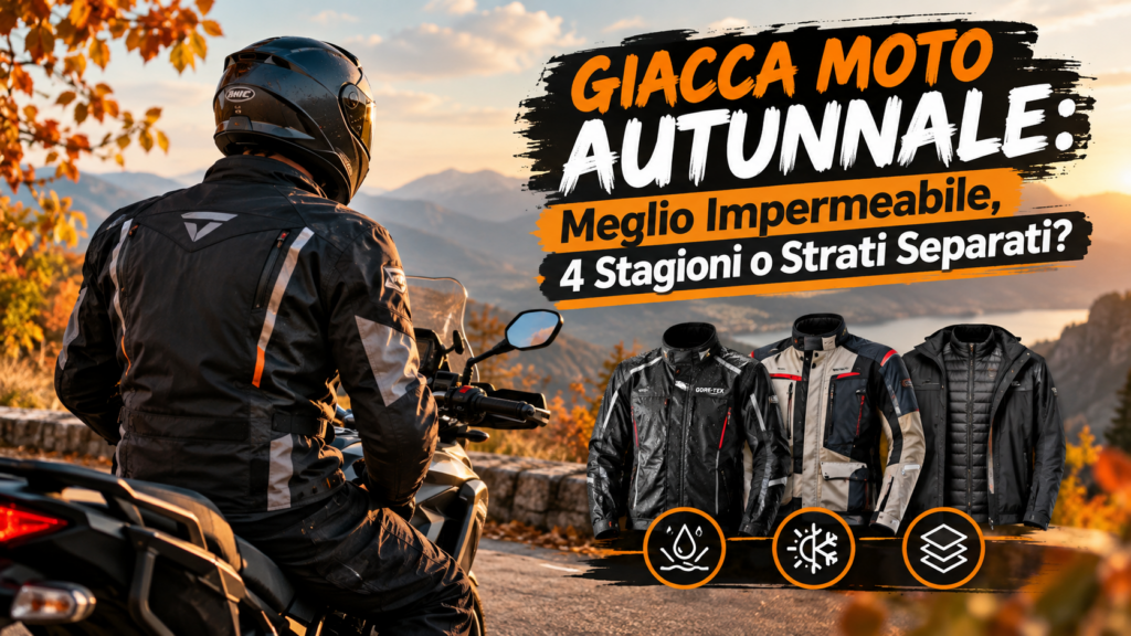 giacca moto autunnale